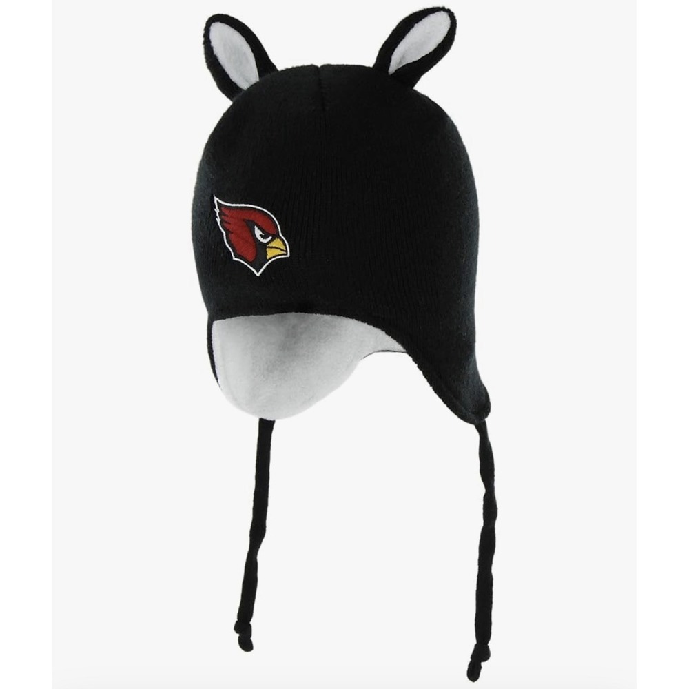 New NFL Arizona Cardinals Toddler Little Monster Knit Hat 47 Brand Black Cap